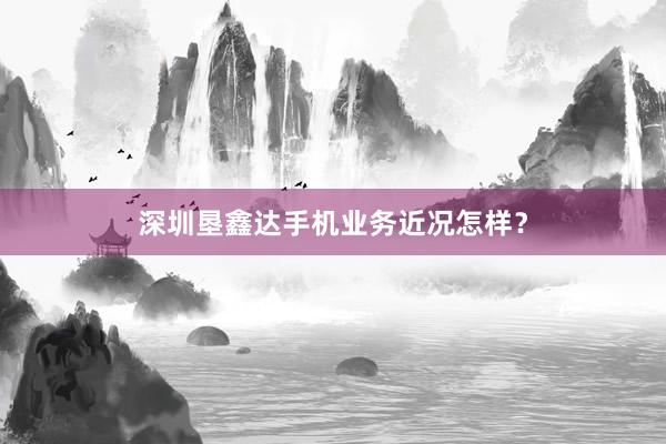 深圳垦鑫达手机业务近况怎样？