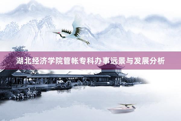 湖北经济学院管帐专科办事远景与发展分析